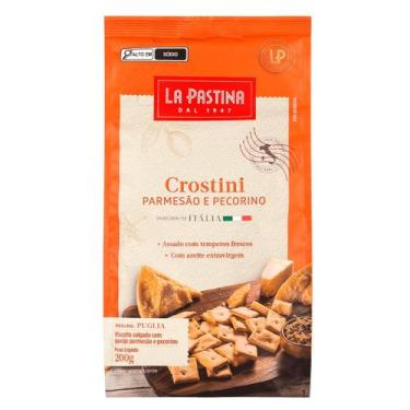 Imagem de Crostini La Pastina Parmesão e Pematerial sintético 200g