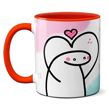 Imagem de Caneca Flork Namorados Te Amo do Tamanho Da Dificuldade (Vermelha)