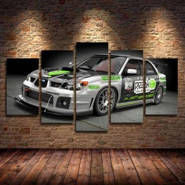 Imagem de Quadro Decorativo Carro Exportivo 5 peças em tecido