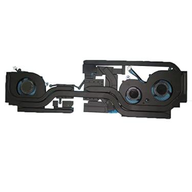 Imagem de Ventoinha e dissipador de calor para CPU/GPU de laptop para MSI GS65 E322500400A87 GS65 8RF-415TH GS65 8SG RTX2060 2070MaxQ 2080MaxQ GS65VR GP65 MS-16Q4 BS5005HS-U2F1 BS5005HS-U2L1 E32250112 (novo)