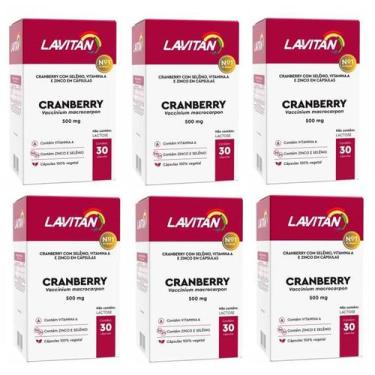 Imagem de Kit Com 6 Lavitan Cranberry 500Mg Com 30 Cápsulas - Cimed