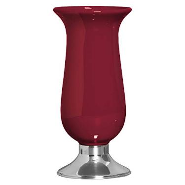 Imagem de Vaso Imperial Pé De Alumínio Ceramicas Pegorin Marsala