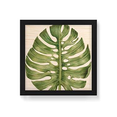 Imagem de Arte Maníacos Quadro Decorativo em Madeira Costela de Adão Central - 30x30cm (Moldura caixa em laca preta)