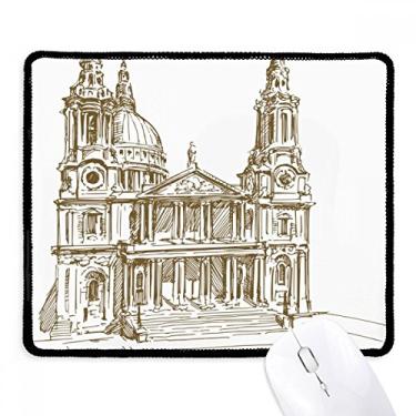 Imagem de St.Paul's Cathedral England London Mousepad com borda costurada para jogos