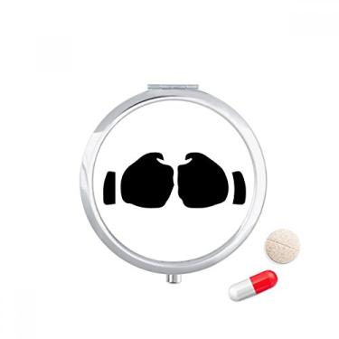 Imagem de Estojo de comprimidos com desenho de gesto de punho, caixa de armazenamento de medicamentos, dispensador de recipiente