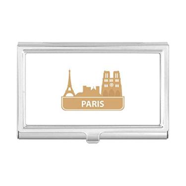 Imagem de Paris Carteira de bolso com estampa de marco francês amarelo