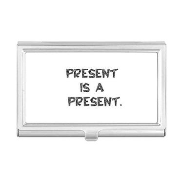 Imagem de Present is a Present Porta-cartões de visita