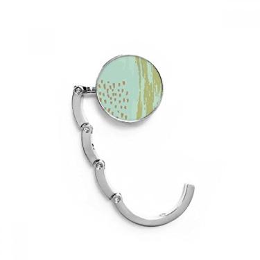 Imagem de Gancho de mesa com padrão de arte abstrata Matcha com fecho decorativo dobrável