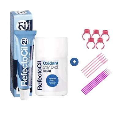 Imagem de Kit Refectocil 1 Tinta + 1 Oxidante N° 2.1 Azul Profundo + Acessórios