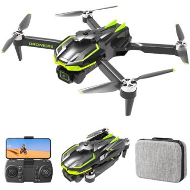 Imagem de B6 Drone con Câmera 4K/6K HD Dual Camera RC Quadcopter,23 minutos de tempo de voo Quadcópter drono RC Foltável sem pincel (4K-480P)
