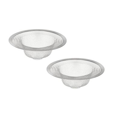 Imagem de Kit 2 Ralos Para Pia Inox 7cm Segura Sujeiras Higiênico Previne Entupimentos em Pias de Cozinha Banheiro e Geral Fácil Limpeza Design Moderno e Durável FREEDOMX