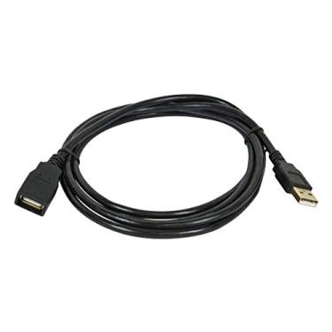 Imagem de Cabo de extensão USB 2.0 A macho para fêmea Monoprice 28/24 AWG, 4,5 m