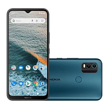 Imagem de Smartphone Nokia C2 2nd Edition 4G 64 GB Tela 5,7" Câmera com IA Android Desbloqueio Facial + Capa/Película/Fone/Carregador - Azul - NK110