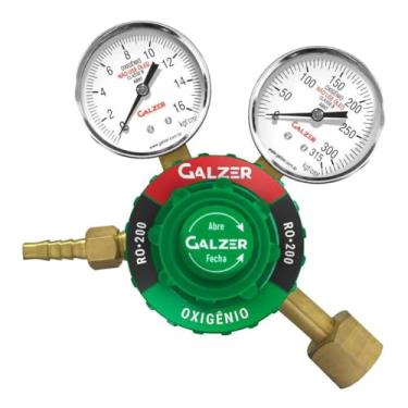 Imagem de Regulador De Pressão Para Cilindro De Oxigênio RO-200 - Galzer