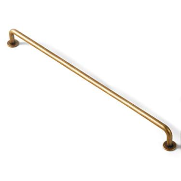 Imagem de Puxador de armário e gaveta Goo-Ki, barra bronze vintage de liga de zinco maciça, ferragens de cozinha para cômoda/armário de eletrodomésticos/guarda-roupa/móveis (latão antigo, 32 cm c-c, 6 unidades)