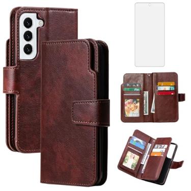 Imagem de Asuwish Capa de telefone para Samsung Galaxy S21 FE 5G capa carteira com protetor de tela de vidro temperado flip porta-cartão de crédito slot suporte bolsa celular S 21 EF S21FE5G UW S21FE 21S G5 6,4