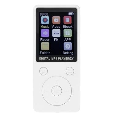 Imagem de MP3 Player, MP3 Player Infantil Com Bluetooth 5.0, Qualidade de áudio HiFi Sem Perdas, Reprodutor de Música Com Tela Sensível Ao Toque de 1,8 Polegadas Com Alto-falante, (Branco)