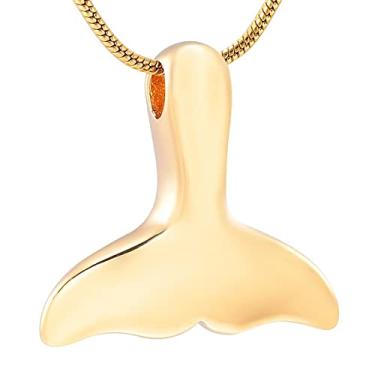 Imagem de Pingente memorial de urna para joias de cremação, colar de cinzas, cauda de baleia, pingente de cremação, colar memorial urna de cinzas para homens/animais de estimação, joia funerária, 15-45mm,
