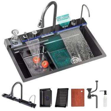 Imagem de Cuba Cascata Gourmet Pia Multifuncional Inteligente Brinovar