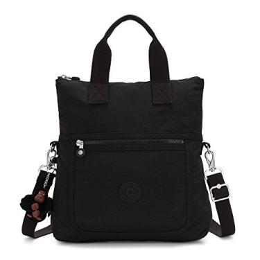 Imagem de Kipling Ombro Eleva feminino, moderno, elegante, alça removível e ajustável, bolsa de viagem de nylon, Preto verdadeiro, 12.25"L X 13"H X 4.75"D