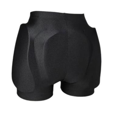 Imagem de oshhni Shorts acolchoados, protetores de quadril, suporte de quadril, shorts, equipamento de proteção, protetor de quadril para patinação ao ar livre, esqui, L