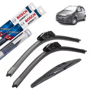 Imagem de Limpador Parabrisa Chery Face 2010 2011 2012 2013 + Traseira - Bosch -