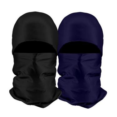 Imagem de Kit 2 Toucas Ninja Balaclava Capuz Bandana Máscara Gorro Motoqueiro Pr
