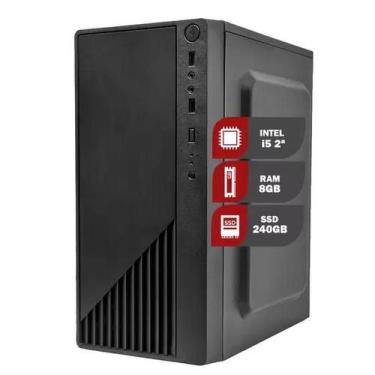 Imagem de Pc Computador Cpu Intel Core I5 Ssd 240gb, 8gb Memória Ram - 1000GrauT