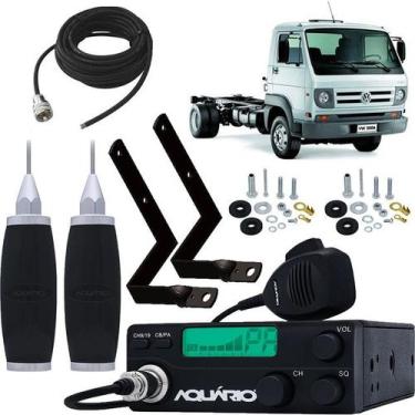 Imagem de Radio Móvel Px 40 Canais Antena Inox 2,70 metros Suporte Dianteiro Vol