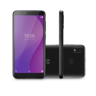 Imagem de Smartphone Multilaser G 4G 32GB Wi-Fi Tela HD+ 5.5 pol. Dual Chip 1GB RAM Câmera 5MP + Selfie 5MP Android 9 - Preto - P9132OUT [Reembalado] P9132OUT