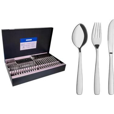 Imagem de Faqueiro Tramontina Inox C/ Facas P/ Churrasco Amazonas 72 Pç, Inox, 7