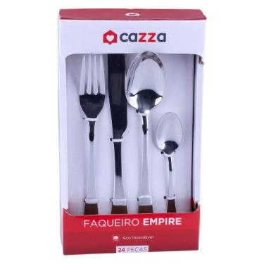 Imagem de Faqueiro Cazza Empire em Inox 24 Peças, UNICA