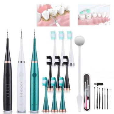 Imagem de Limpador Dental Ultrasonico Elétrico Tira Manchas E Tartaro  - SMALL B