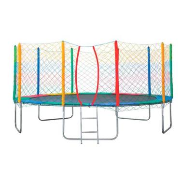 Imagem de Cama elastica 3,66m colorida 100% nacional - suporta 390kg - TRAMPOLIM