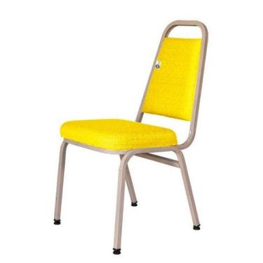 Imagem de Cadeira Empilhável para Hotelaria Linha Hotel Jersey Amarelo - Design 
