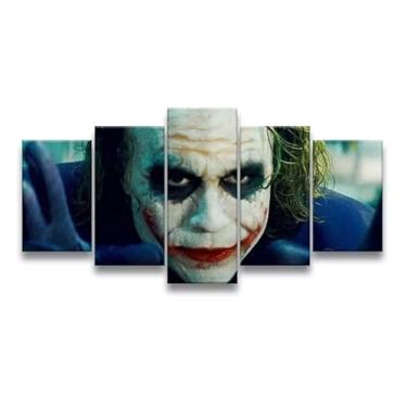 Imagem de Kit quadro decorativo 5 peças 95x60cm Ledger Joker