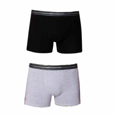 Imagem de Kit 2 Cuecas Lupo Boxer Masculina Algodão Elastano Resistente Confortá