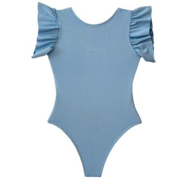 Imagem de Body Infantil Frufru Babado Tendência Modinha Meninas Luxo - Ak Fashio