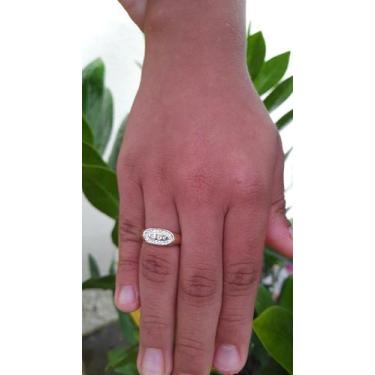 Imagem de Anel infantil ABC banhado a ouro 18k - LID JOIAS, Aro 07