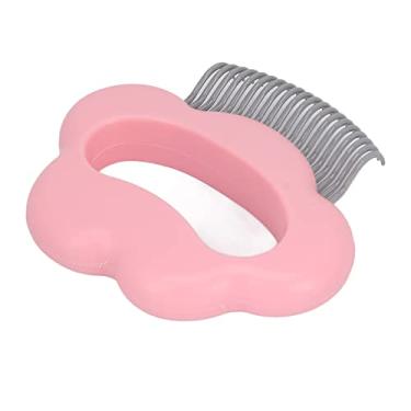 Imagem de Pente de tratamento para gatos, pente de massagem para remoção segura, escova de remoção macia para limpeza e remoção de pelos emaranhados, ferramenta de desmatação de massagem (Pink)