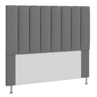 Imagem de Cabeceira Queen Estofada Cancun Cinza