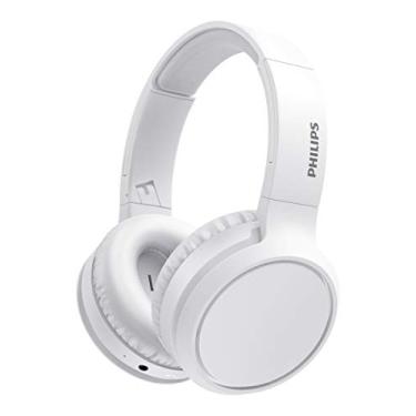 Imagem de PHILIPS Headphone bluetooth over-ear com microfone, reforço de graves e energia para 29 horas na cor branco TAH5205WT/00, 18, 5 x 19, 5 x 4 cm