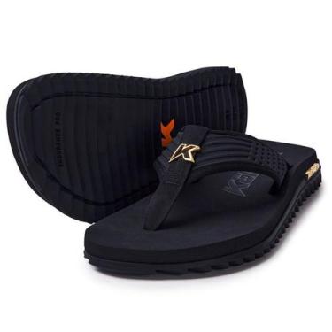 Imagem de Chinelo Kenner Kivah Dots Gold Masculino - Preto, 39