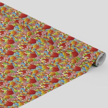 Imagem de Tecido Oxford Estampado Infantil Pirulitos Doces Colorido -1,40m - Cor