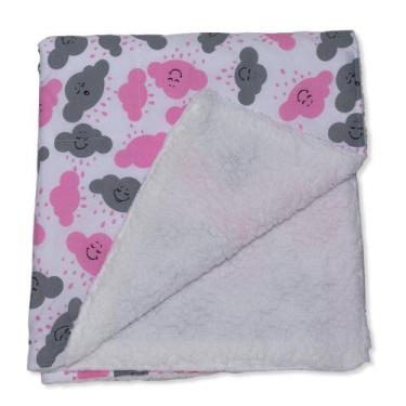 Imagem de Manta Sherpa de Bebê Estampada - Talismã, Rosa