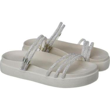 Imagem de Papete feminina 2 em 1  off white lolla maria - Lolla Maria Calçados, 