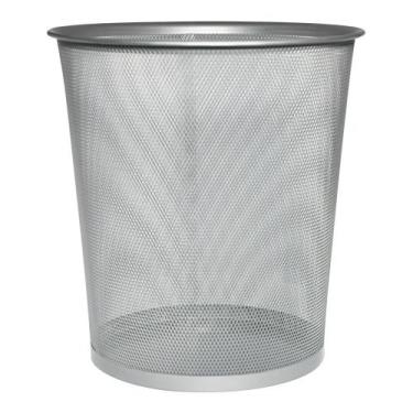 Imagem de Lixeira telada prata  05 litros - QUERO PRESENTEAR