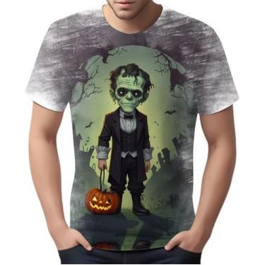 Imagem de Camiseta Camisa Tshirt Halloween Frankenstein Zombi Susto 1 - Enjoy Sh