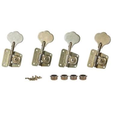 Imagem de KAISH Relic Nickel Vintage 70's Cloverleaf Bass Tuners Bass Tuning Machines Teclas de afinação de baixo para Jazz J Bass ou Precision P Bass
