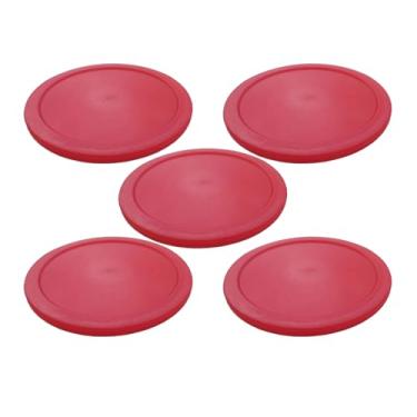 Imagem de Pacote com 5, mini discos leves de 60 mm de Air Hockey - Discos de substituição duráveis de 3 mm de espessura para mesas pequenas de Air Hockey - Discos de 5,5 g para minijogos rápidos
